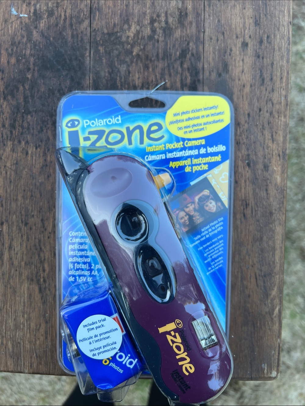 Polaroid i-Zone Instant Pocket Camera - Purple and Black